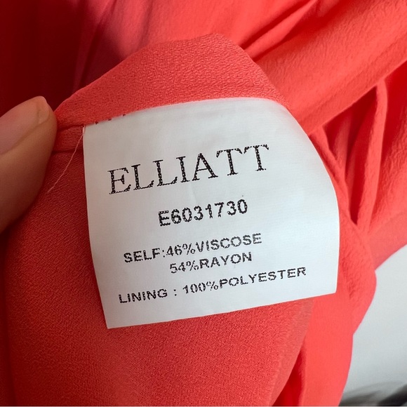 ELLIAT Asymmetric Wrap Midi Dress. Size XS - Picture 10 of 10